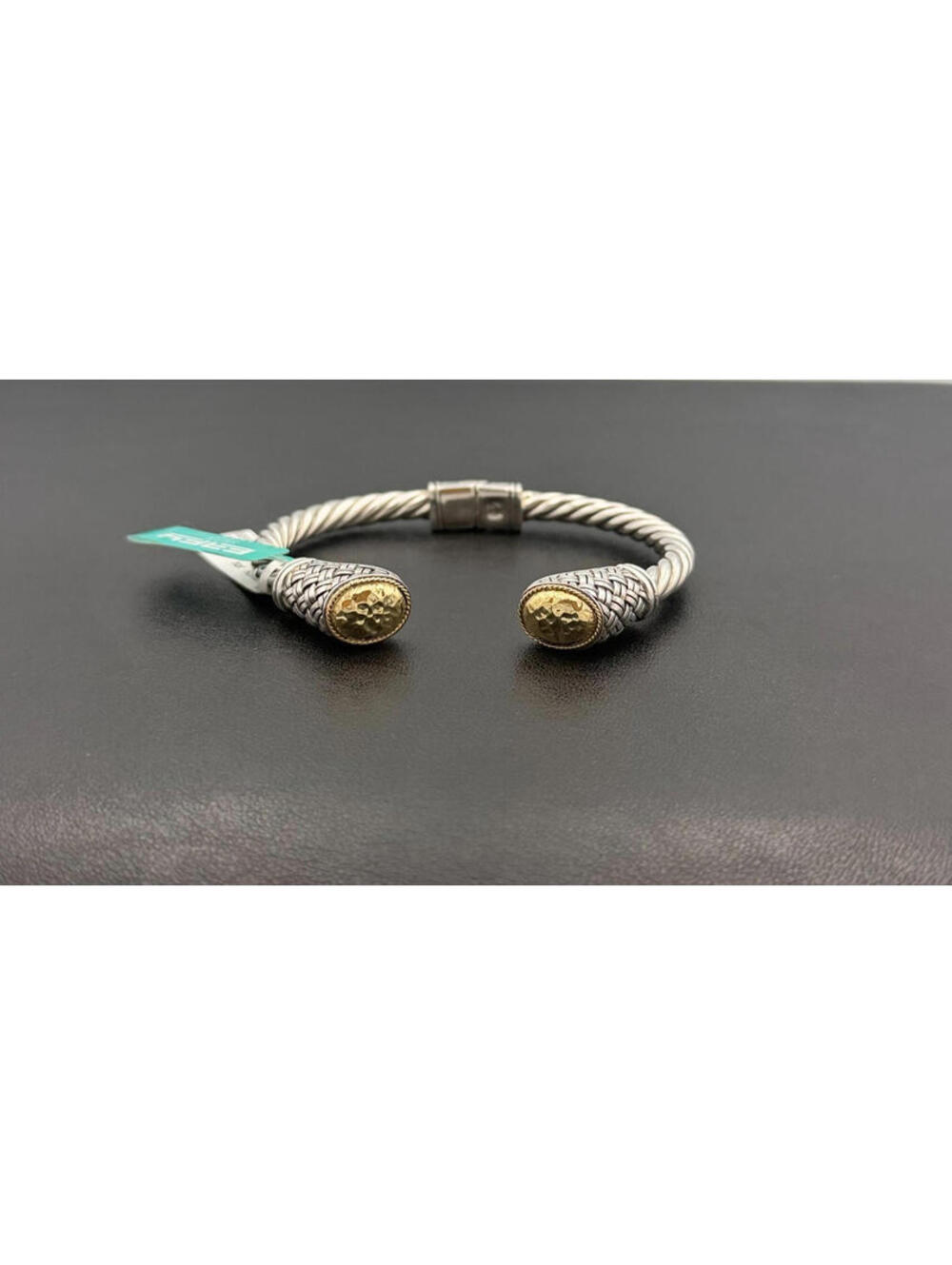 Effy Jewelry 18K Yellow Gold & 925 Sterling Silver Twisted Cable Cuff Bracelet